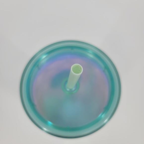 Starbucks Iridescent Mermaid Tail Print Tumbler Straw 24 OZ Cup - Picture 3 of 4